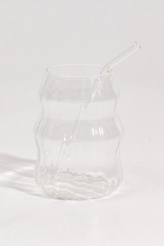 Curvy Latte Glass