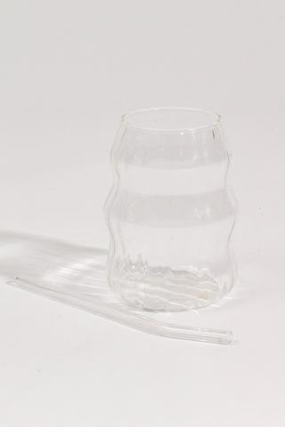 Curvy Latte Glass