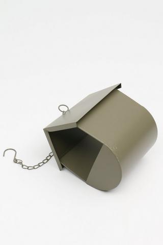 Hanging Metal Bird House, 16x19cm