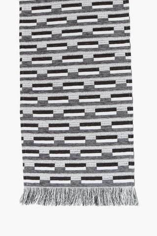 Chenille And Polyester Table Runner
