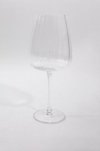 Ribbed Wine Glass