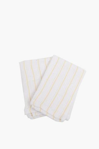 2 Pack Stripe Microfibre Swabs