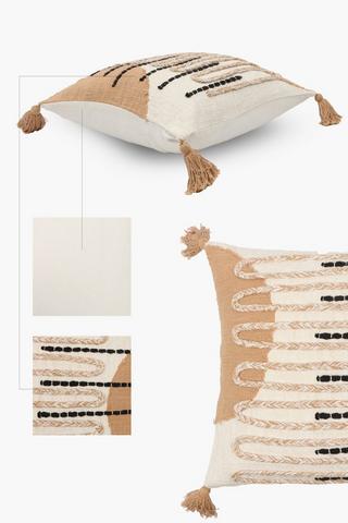 Textured Rope Yaro Scatter Cushion, 50x50cm