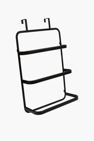 Powder Coated Over The Door Metal Towel Rack