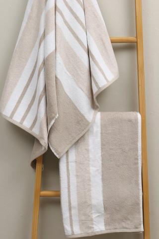 Carrington Stripe Cotton Bath Sheet, 85x150cm