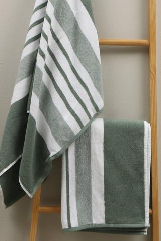 Carrington Stripe Cotton Bath Sheet, 85x150cm