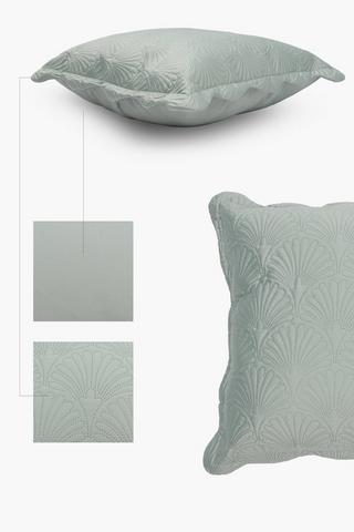 Satin Usonic Fan Scatter Cushion, 60x60cm