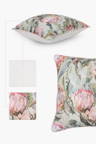 Printed Wetherby Protea Scatter Cushion Cover, 60x60cm