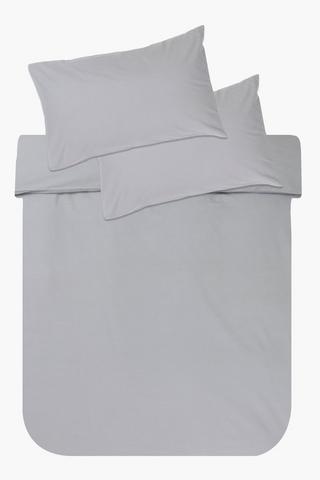 Premium Washed Cotton Duvet Cover Set