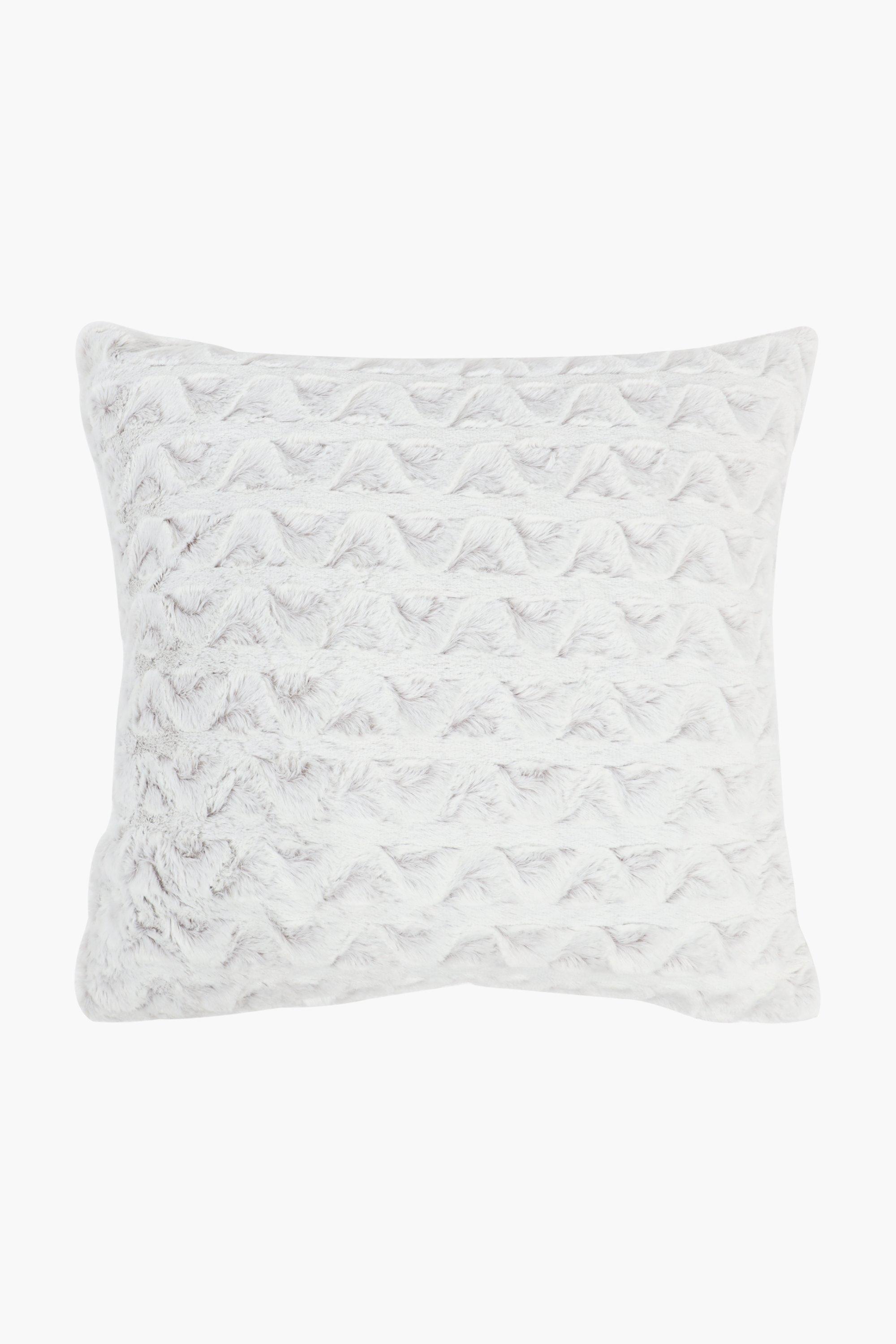 Natural Faux Fur Scatter Cushion 50x50cm main image 0