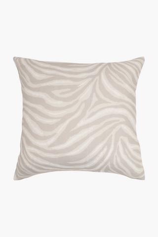 Printed Chapman Zebra Scatter Cushion, 50x50cm