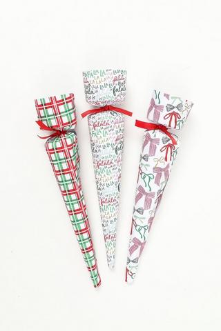 6 Pack Cone Christmas Crackers