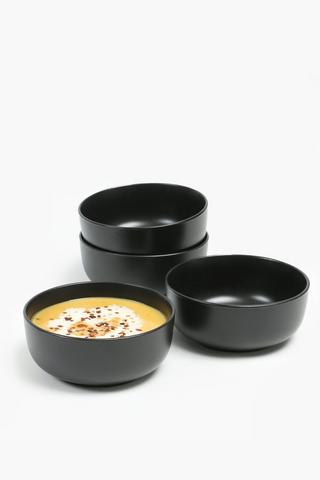 4 Pack Stoneware Bowls