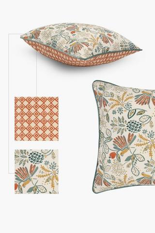 Printed Leia U And G Feather Scatter Cushion, 60x60cm