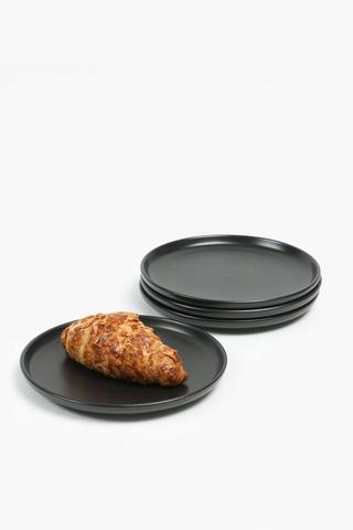 4 Pack Stoneware Side Plates