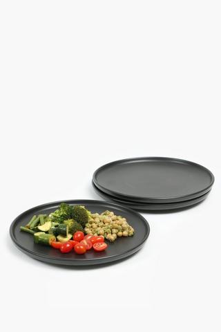 4 Pack Stoneware Dinner Plates
