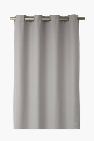 Textured Woven Herringbone Eyelet Curtain, 140x225cm