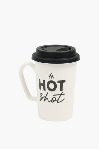 Hot Shot Ceramic Travel Mug