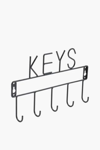 Metal 5 Key Wall Hook, 16x27cm