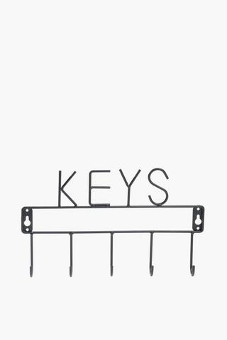 Metal 5 Key Wall Hook, 16x27cm