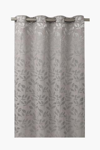 Jacquard Cherry Leaf Eyelet Curtain, 140x225cm