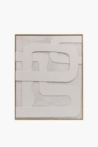 Framed Textured Maze, 80x100cm