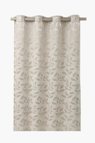 Jacquard Cherry Leaf Eyelet Curtain, 140x225cm