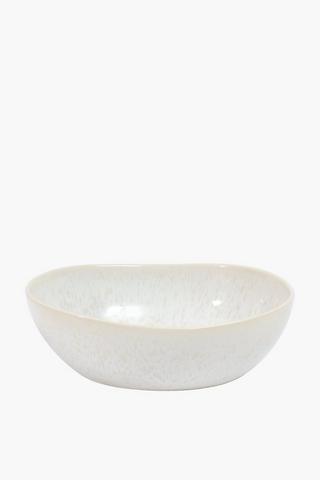 Glaze Snow Stoneware Bowl