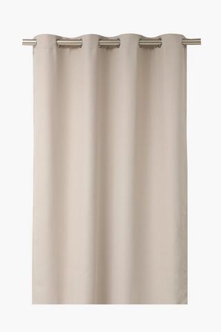 Textured Woven Herringbone Eyelet Curtain, 140x225cm