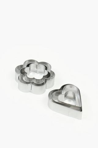 6 Piece Flower Cookie Cutter Set