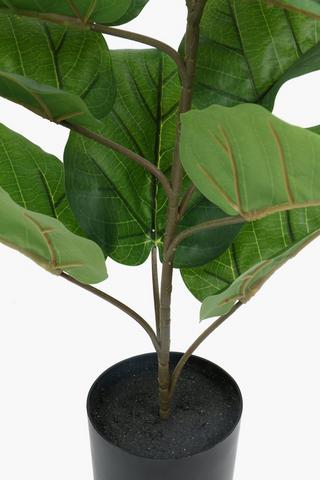 Large Leaf Potted Plant, 75cm