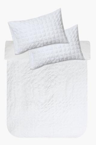 Premium Cotton Seersucker Duvet Cover Set