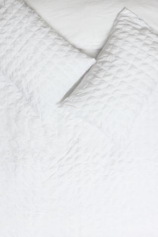 Premium Cotton Seersucker Duvet Cover Set