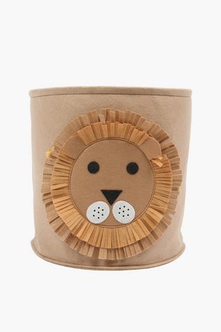 Lion Felt Laundry Basket