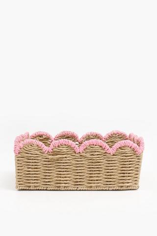 Weave Scallop Basket Medium