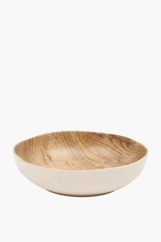 Wood And Melamine Bowl