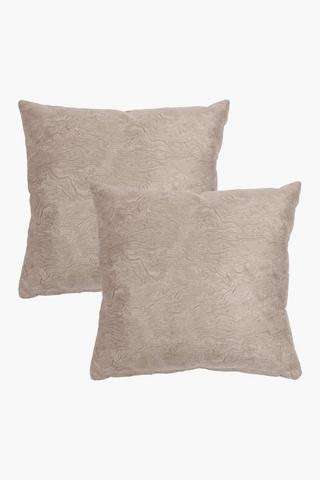 2 Pack Velvet Scatter Cushion Covers, 43x43cm