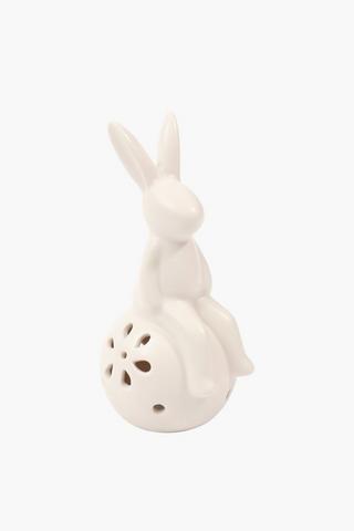 Ceramic Bunny Lamp, 7x15cm