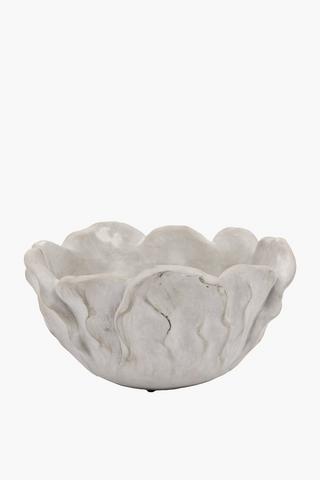 Flower Cement Planter, 24x23cm