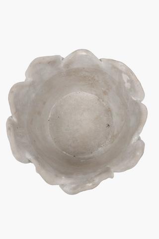 Flower Cement Planter, 24x23cm
