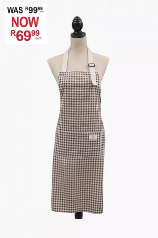 Check Cotton Apron