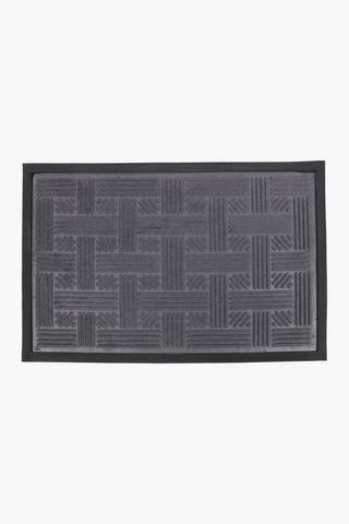 Embossed Geometric Door Mat, 40x60cm