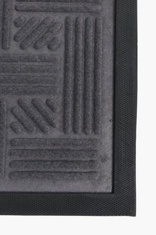 Embossed Geometric Door Mat, 40x60cm