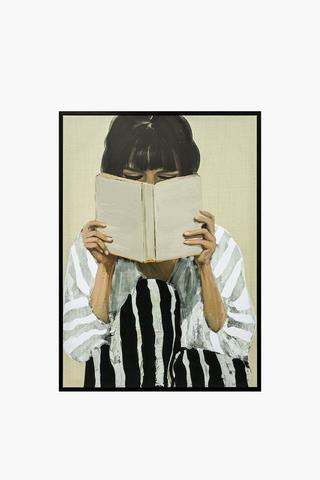 Lady With Book, 50x70cm