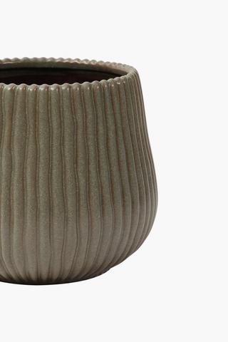 Dune Groove Planter, 25x20cm