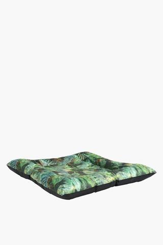 Square Leaves Pet Bed Large, 90x90cm