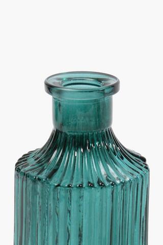 Fluted Bottle Vase, 7x15cm
