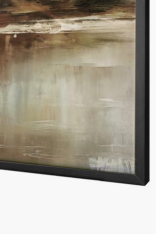 2 Piece Framed Misty Mountains, 40x60cm