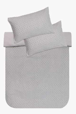 Clipped Mini Block Duvet Cover Set