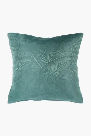 Jacquard Leaf Scatter Cushion Cover, 40x40cm